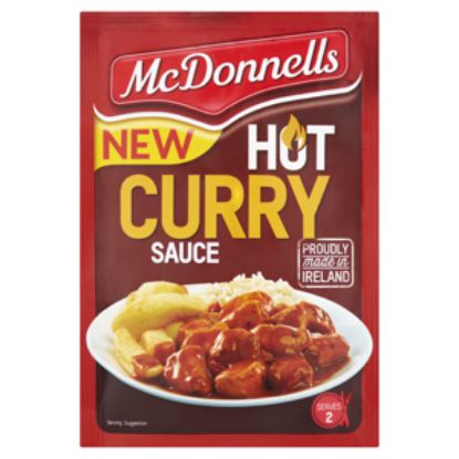 Picture of McDonnells Curry Sauce Hot Pkt 50g x12